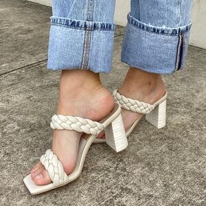Dolce Vita Paily Braided Block Heel Sandals size 9.5